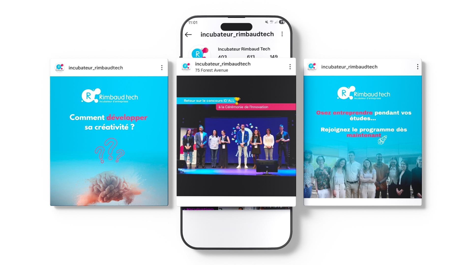 Gestion réseaux sociaux Rimbaud Tech